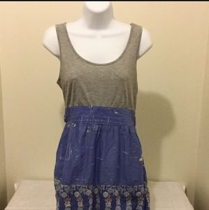 dELiA*s Dress | M | Grey & Lilac Floral